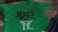 Nike зелена тениска и потник, снимка 1 - Детски тениски и потници - 37034588