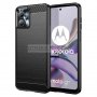 Motorola Moto G23 Противоударен Силиконов Гръб - Карбон, снимка 1