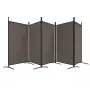 vidaXL Параван за стая, 6 панела, антрацит, 433x180 cм, тексти5, снимка 5