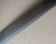 Кухненски нож Solingen за хляб 33 см вълнообразен пластм. дръжка, съвсем запазен, снимка 6
