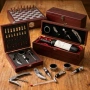 Луксозен Подаръчн Сет за Вино в Дървена Кутия с Аксесоари.Сет за Вино. Подаръчна Кутия за Вино и Шах, снимка 1