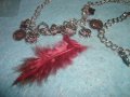 КОМПЛЕКТ КОЛИЕ и ГРИВНА МОДНИ БИЖУТА СРЕБРИСТИ с ВИСУЛКИ ПЕРЦА 9288, снимка 7