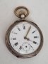 Антикварен механичен джобен сребърен часовник Swiss Galonne 800 silver , снимка 1