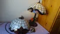 Тифани Tiffany - лампа и абажур, бежова гама, барок, снимка 1