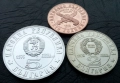 Лот 1 , 2 и 5 лева 1976 година Априлско възстание, снимка 2