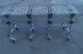 Количка ножичен ролков метален транспортьор 6.40m, снимка 2