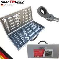 Звездогаечни Чупещи Тресчотни Ключове KRAFT WORLD 22 Части, снимка 4 - Гедорета - 42505573