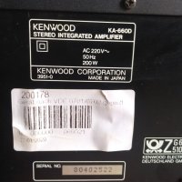 Стерео усилвател Kenwood KA-660D, снимка 8 - Ресийвъри, усилватели, смесителни пултове - 38713892