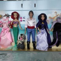 Комплект кукли - Малката русалка - Ариел, Ерик, Урсула и кукла Ванеса Дисни Disney оригинални, снимка 16 - Кукли - 40363938