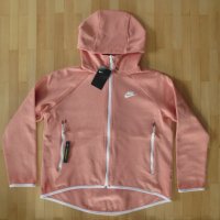 Nike Tech Fleece Cape Women's Pink Hoodie Full Zip, снимка 4 - Суичъри - 38100888
