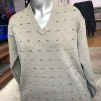 Бежов мъжки пуловер, снимка 4 - Пуловери - 40547255