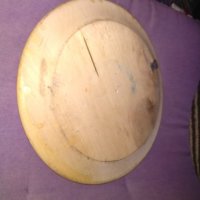 Благоевград дървена чиния за стена от соца полиграфирана фи 225мм, снимка 4 - Декорация за дома - 39363312