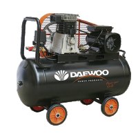 Електрически бутален ремъчен компресор DAEWOO DAAC 100C / 3HP/ 2,2KW, 100l, 8 bar, снимка 1 - Други машини и части - 34106802