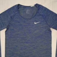 Nike DRI-FIT Seamless оригинална блуза M Найк спорт фитнес фланелка, снимка 2 - Спортни дрехи, екипи - 42590976