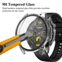 Huawei Watch GT4 / Watch 4 / Твърд удароустойчив кейс с протектор, снимка 4 - Смарт гривни - 41734534