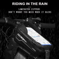 Велосипедна чанта водоустойчива за мобилен телефон, снимка 9 - Аксесоари за велосипеди - 38331516