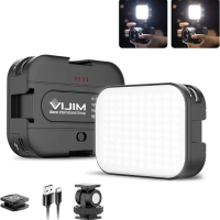 VIJIM VL100C Двуцветно LED видео осветление на камерата, 2000mAh, снимка 1 - Светкавици, студийно осветление - 44810813