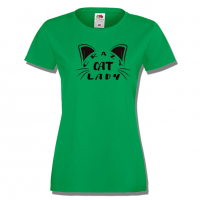 Дамска тениска Crazy Cat Lady,Котки,Животни,Развлекателни, снимка 5 - Тениски - 36427875