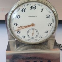 Антикварен руски джобен часовник Молния , снимка 2 - Антикварни и старинни предмети - 38480908