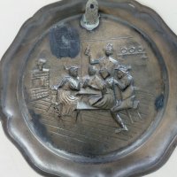 Старинна чиния за стена релефна, снимка 3 - Антикварни и старинни предмети - 34107720
