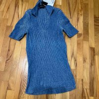 Roberto Collina S размер дамска блуза тениска плетиво, снимка 1 - Тениски - 42742384