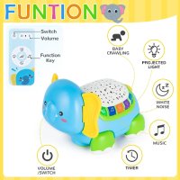 Бебешка играчка музикален слон пълзяща играчка за 6-12 месеца, снимка 2 - Други - 42142631