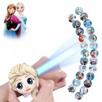 Frozen Детски ръчен часовник с прожектор Елза Ана, снимка 2 - Детски - 31727796