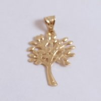 нова златна висулка дърво 48494-2, снимка 1 - Колиета, медальони, синджири - 38637297