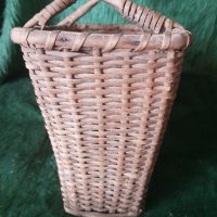 Старинна плетена кошница за интериор, снимка 5 - Антикварни и старинни предмети - 37307854