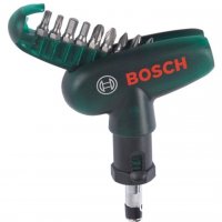 Накрайник бит Bosch комплект PH/PZ/SB/TX/SW с магнитен държач 1/4"