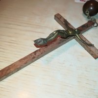 дървен кръст с христос и ланец-1.2метра, снимка 8 - Колекции - 29266925