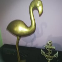 антики-колекция фламинго и котва с камбана, снимка 2 - Колекции - 30260953