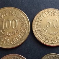 Монети. Тунис . 5 , 2, 1 и 1/2 динар, 10,  20, 50 и 100  милима. 8 бройки. , снимка 10 - Нумизматика и бонистика - 39482442
