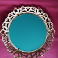 посребрено бароково огледало , снимка 4 - Антикварни и старинни предмети - 29707507