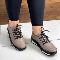 Дамски спортни обувки от естествена кожа , снимка 2 - Дамски ежедневни обувки - 42277187