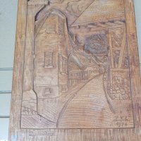 Уникално пано дърворезба датирано с подпис, снимка 7 - Антикварни и старинни предмети - 37466251