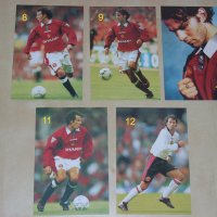 Оригинални картички на Райън Гигс, Петер Шмайхел, Рой Кийн, Пол Скоулс от Манчестър Юнайтед 1996/97, снимка 2 - Фен артикули - 24945018
