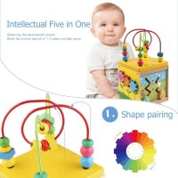 Детски дървен куб, снимка 1 - Образователни игри - 40702445