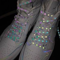 Фосфорни връзки за обувки/маратонки звезда, снимка 2 - Други - 42910818