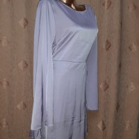 М/L Сатенена светло лилава рокля с гол гръб , снимка 8 - Рокли - 40476391