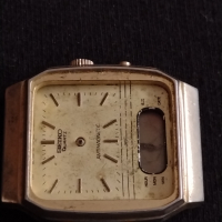Рядък мъжки часовник SEIKO QUARTZ ANTI-MAGNETIC  за части няма стъкло - 26862, снимка 7 - Антикварни и старинни предмети - 36536458