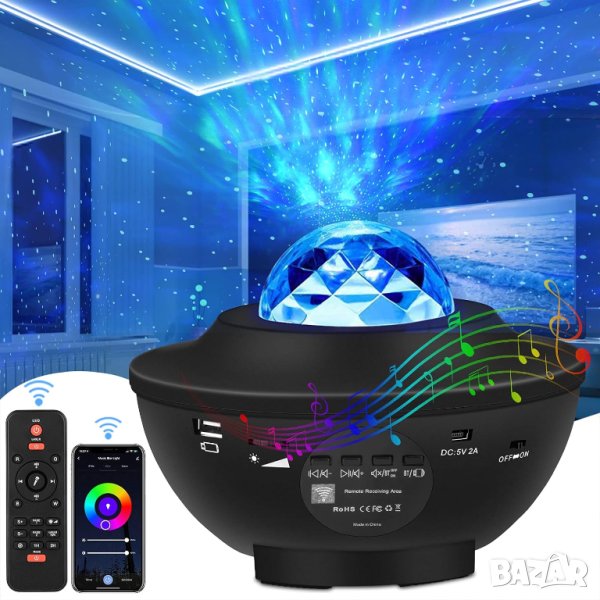 LED Проектор Звездно небе с Bluetooth и дистанционно BL-XK01, снимка 1
