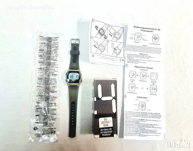 Ръчен часовник за фитнес, вграден пулсмер, (Mc Donalds Go Active), снимка 1