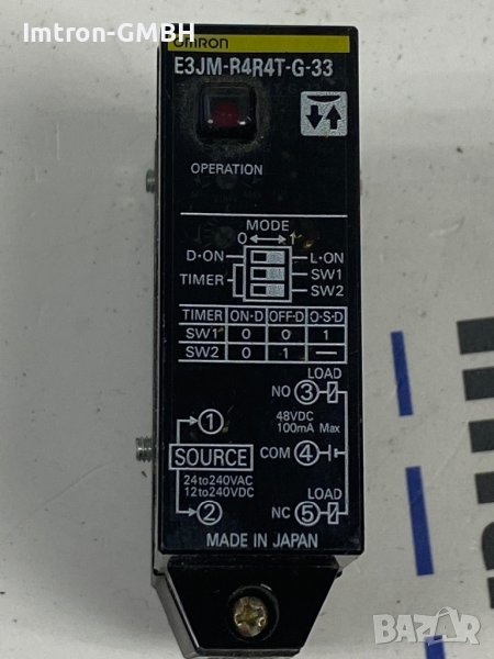 Omron | E3JM-R4R4T-G-33 Фотоелектрически сензор, поляризиран ретрорефлекс, 4m, AC/DC, снимка 1