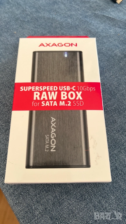 Кутия за външен SATA SSD диск AXAGON SuperSpeed USB-C, снимка 1