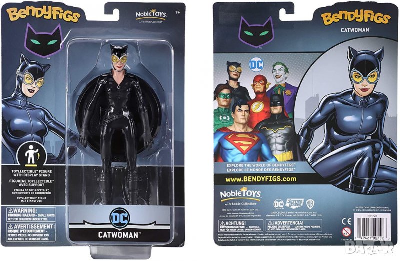 Екшън фигура The Noble Collection DC Comics: Batman - Catwoman (Bendyfigs), 19 cm, снимка 1