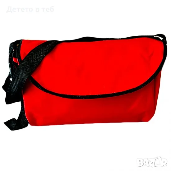 Чанта за бебешка количка с промазка червена, снимка 1