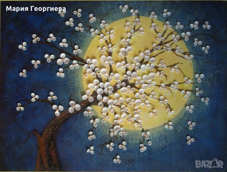 картини 3D / 4 бр. Пролетни, с включена в цената рамка, снимка 1