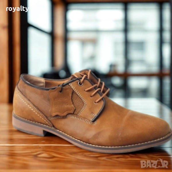 Мъжки елегантни обувки от естествен велур, снимка 1