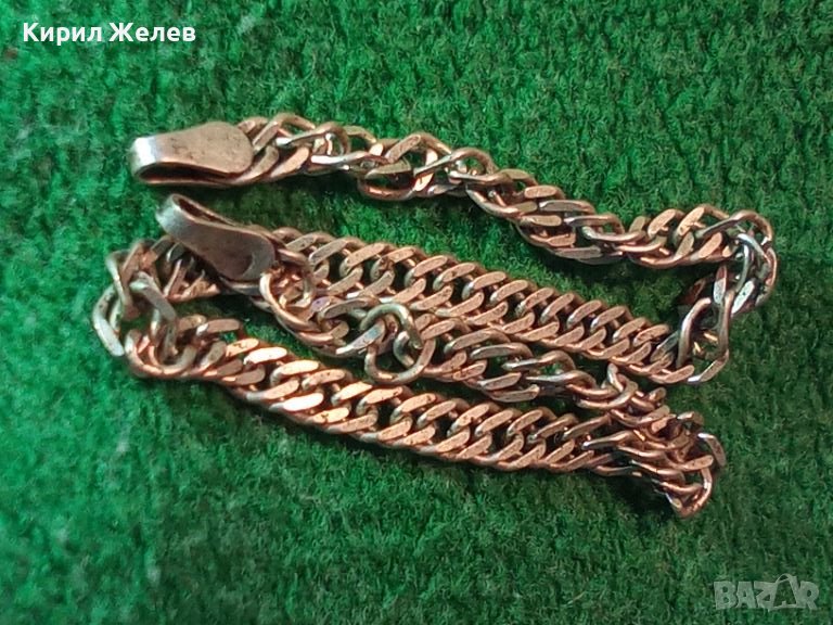 СТАРА СТИЛНА СРЕБЪРНА ГРИВНА СРЕБРО 925 ВИНТИДЖ АРТ ПЛЕТКА с НУЖДА от ЗАКОПЧАЛКА 44931, снимка 1